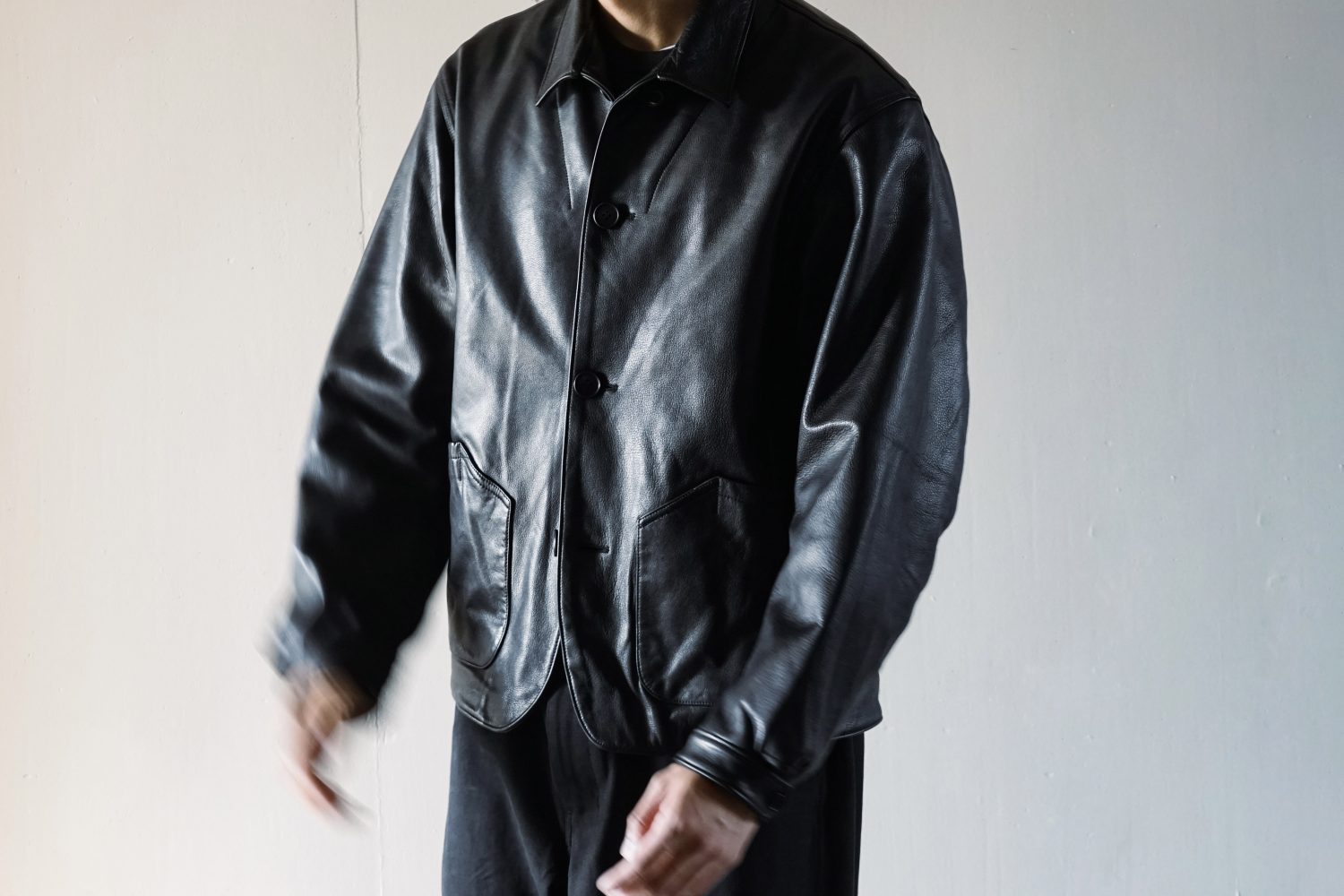 「Suede Field Jacket / Leather Field Jacket」