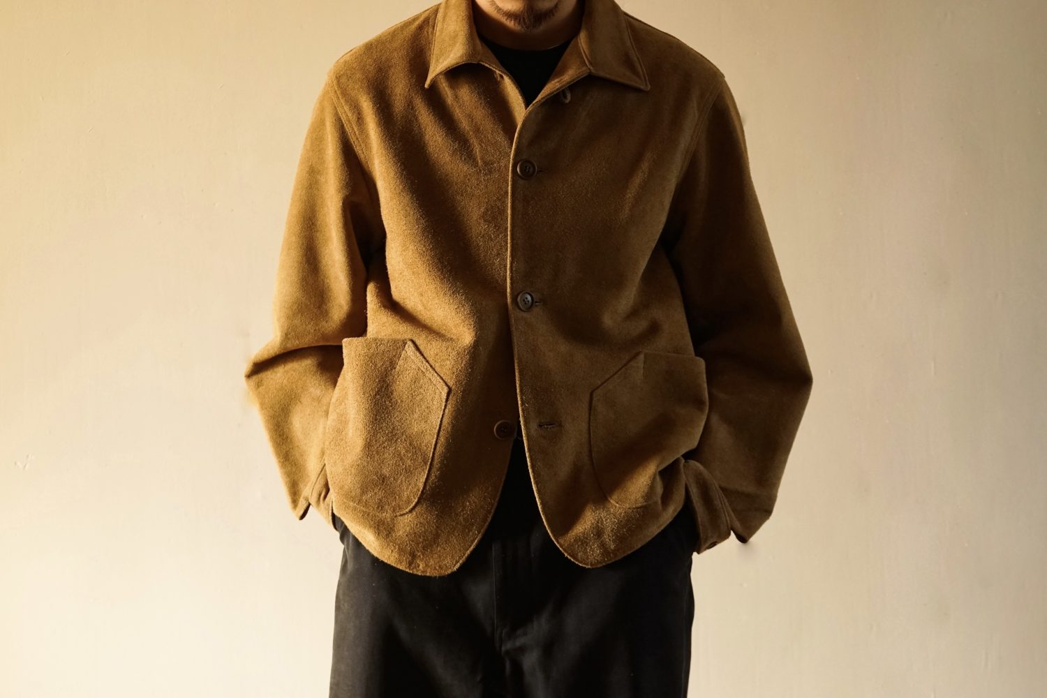 「Suede Field Jacket / Leather Field Jacket」